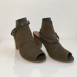 Olive Green Ankle Booties